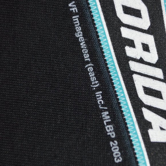 CSA Florida Marlins Black Baseball T-shirt Vintage Men's Size X-Large - Picture 3 of 5